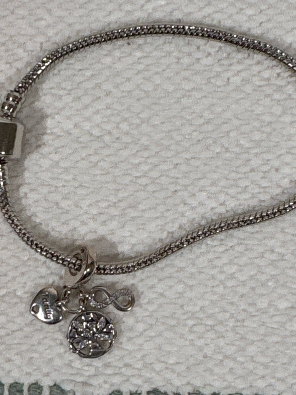 Othr Silver Charm Bracelet with Heart, Infinity & Floral Charms